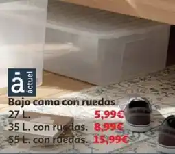 Alcampo Bajo cama con ruedas oferta