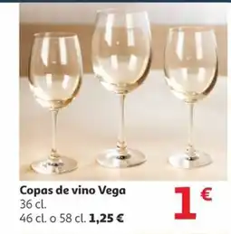 Alcampo Copas de vino Vega oferta