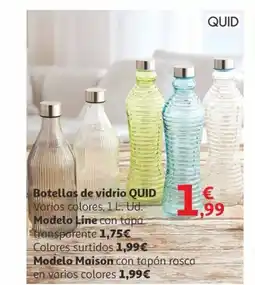 Alcampo QUID Botellas de vidrio oferta