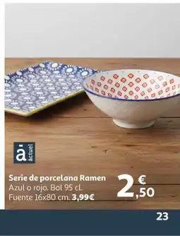 Alcampo Serie de porcelana Ramen oferta