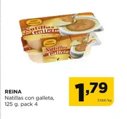 Alimerka REINA Natillas con galleta oferta