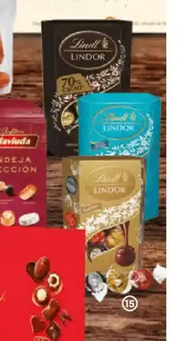 Alimerka LINDT LINDOR Bombones 70% cacao, chocolate con leche, surtidos, salted caramel o pistacho oferta