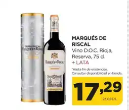 Alimerka MARQUÉS DE RISCAL Vino D.O.C. Rioja, Reserva oferta