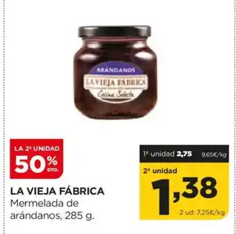 Alimerka LA VIEJA FÁBRICA Mermelada de arándanos oferta