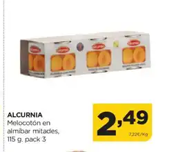 Alimerka ALCURNIA Melocotón en almíbar mitades oferta