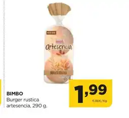 Alimerka BIMBO Burger rustica artesencia oferta