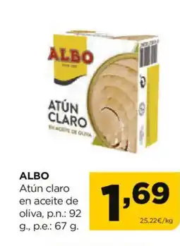 Alimerka ALBO Atún claro en aceite de oliva oferta