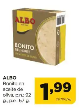 Alimerka ALBO Bonito en aceite de oliva oferta