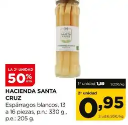 Alimerka HACIENDA SANTA CRUZ Espárragos blancos oferta