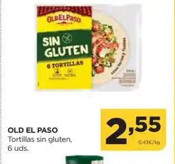 Alimerka OLD EL PASO Tortillas sin gluten oferta