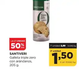 Alimerka SANTIVERI Galleta triple zero con arándanos oferta
