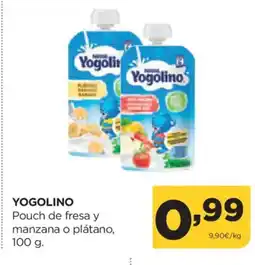 Alimerka YOGOLINO Pouch de fresa y manzana o plátano oferta