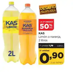 Alimerka KAS Limón o naranja oferta