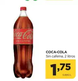 Alimerka COCA-COLA Sin cafeína oferta
