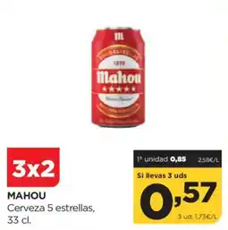 Alimerka MAHOU Cerveza 5 estrellas oferta