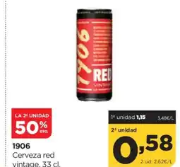 Alimerka 1906 1906 Cerveza red vintage oferta