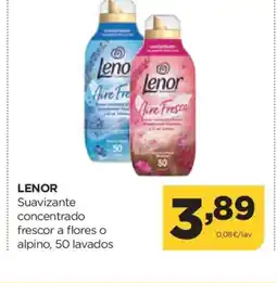 Alimerka LENOR Suavizante concentrado frescor a flores o alpino, 50 lavados oferta