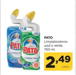 Alimerka PATO Limpiainodoros azul o verde oferta