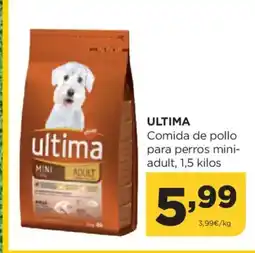 Alimerka ULTIMA Comida de pollo para perros mini oferta