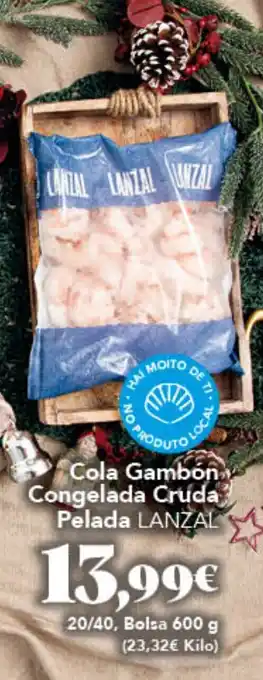 Gadis LANZAL Cola Gambón Congelada Cruda Pelada oferta