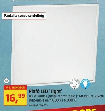 Bauhaus Lámpara led oferta