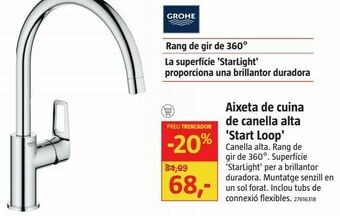 Bauhaus Grifo de cocina grohe oferta