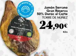 Gadis TORRE DE NÚÑEZ Jamón Serrano Gran Reserva 50% Duroc al Corte oferta