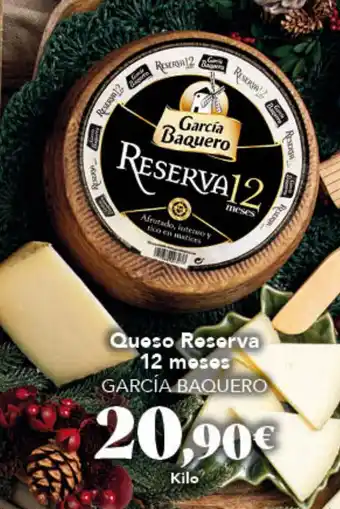 Gadis GARCÍA BAQUERO Queso Reserva 12 meses oferta