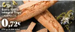 Gadis CAMPELOS Barra 100% Integral Trigo oferta