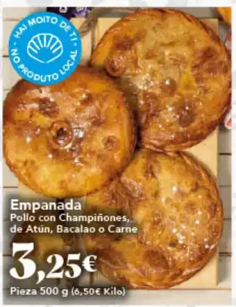 Gadis Empanada Pollo con Champiñones, de Atun, Bacalao o Carne oferta