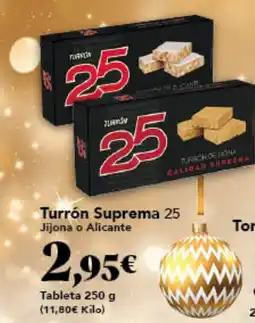 Gadis 25 Turrón Suprema Jijona o Alicante oferta