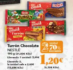 Gadis NESTLÉ Turrón Chocolate oferta