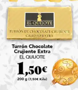 Gadis EL QUIJOTE Turrón Chocolate Crujiente Extra oferta
