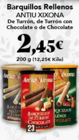 Gadis ANTIU XIXONA Barquillos Rellenos oferta