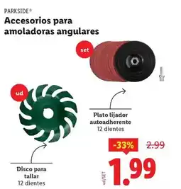 Ocine Parkside - accesorios para amoladoras angulares oferta