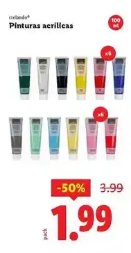 Ocine Crelando - pinturas acrílicas oferta