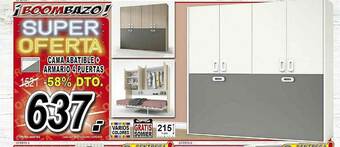 Muebles Boom Cama Abatible + Armario 4 Puertas oferta