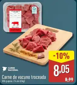 ALDI Carne de vacuno troceada oferta