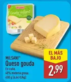 ALDI Milsani - queso gouda oferta
