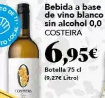 Gadis Viña costeira - bebida a base de vino blanco sin alcohol 0,0 oferta