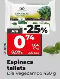 Dia Dia vegecampo - espinacas cortadas oferta
