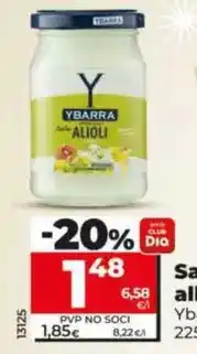 Dia Ybarra - salsa alioli oferta