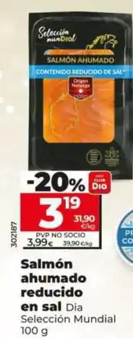 Dia Dia seleccion mundial - salmón ahumado reducido en sal oferta