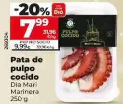 Dia Dia mari marinera - pata de pulpo cocido oferta