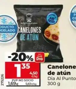 Dia Dia al punto - canelones de atún oferta