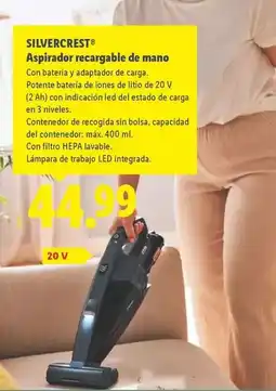 Lidl Silvercrest - aspirador recargable de mano oferta