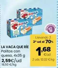 La vaca que ríe - palitos con queso