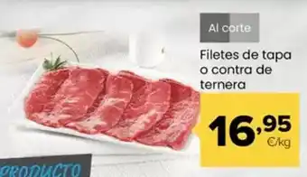 Filetes de tapa o contra de ternera