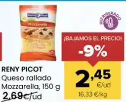 Autoservicios Familia Reny picot - queso rallado mozzarella oferta