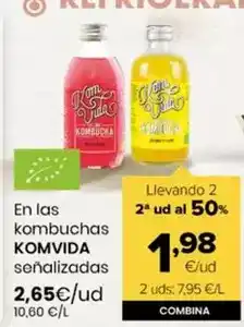 Autoservicios Familia Komvida - en las kombuchas señalizadas oferta